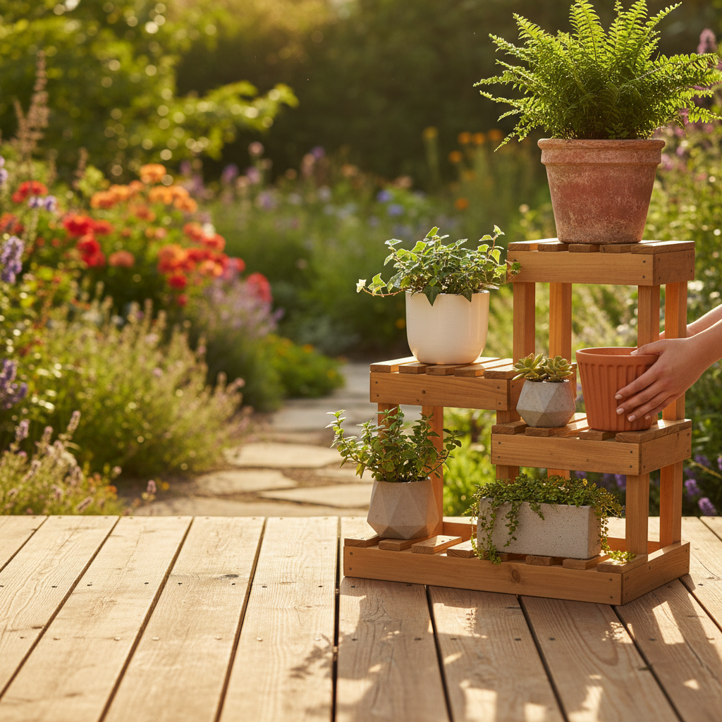 How to Build a Simple Wooden Plant Stand in One Afternoon