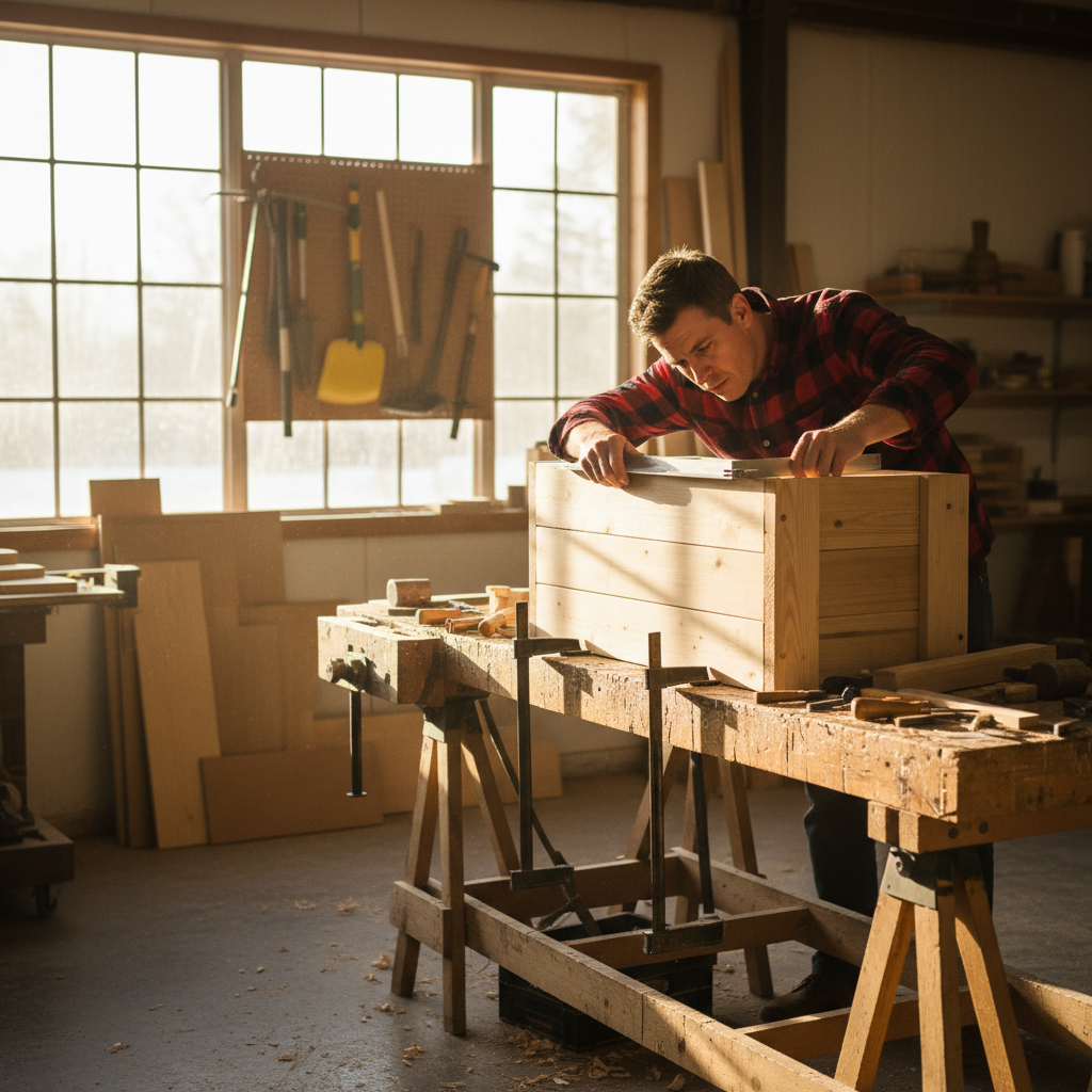 How to Build a Wooden Bench with Storage for Your Entryway